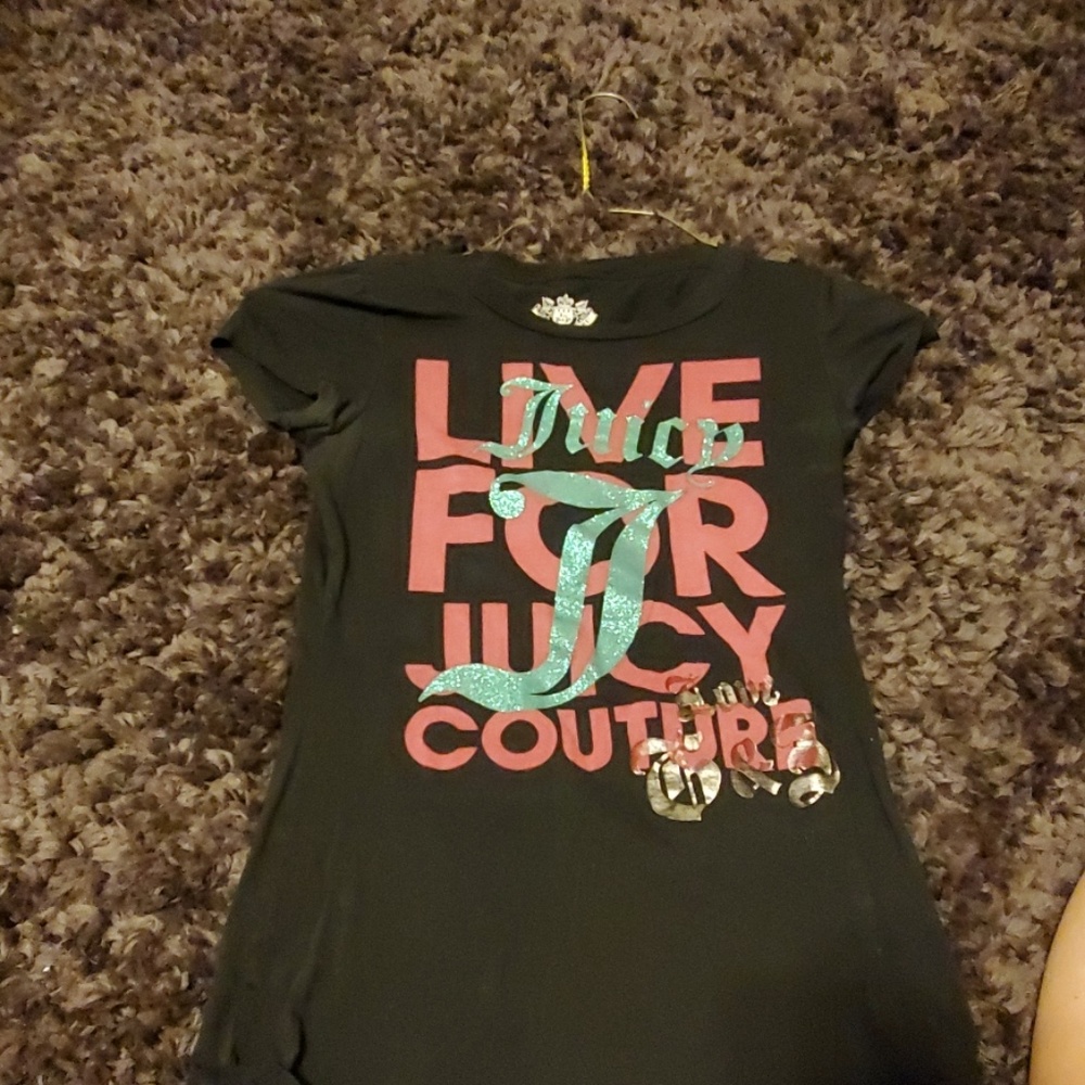 Black tshirt live for juicy